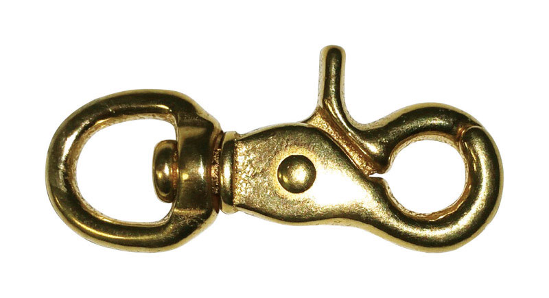 Baron 1/2 in. Dia. x 2-1/2 in. L Polished Bronze Trigger Snap 40 lb.