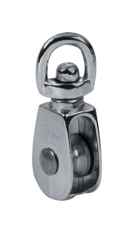 Baron 1/2 in. Dia. Cadmium Plated Zinc Swivel Eye Single Eye Pulley