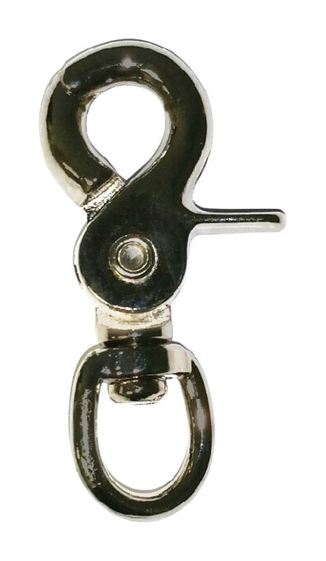 Baron 1/2 in. Dia. x 2-1/2 in. L Nickel-Plated Steel Trigger Snap 80 lb.