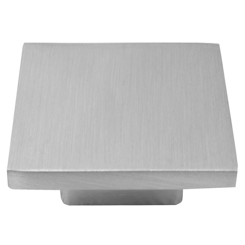 Laurey Ultima Square Cabinet Knob 49 mm Satin Nickel Silver 1 each