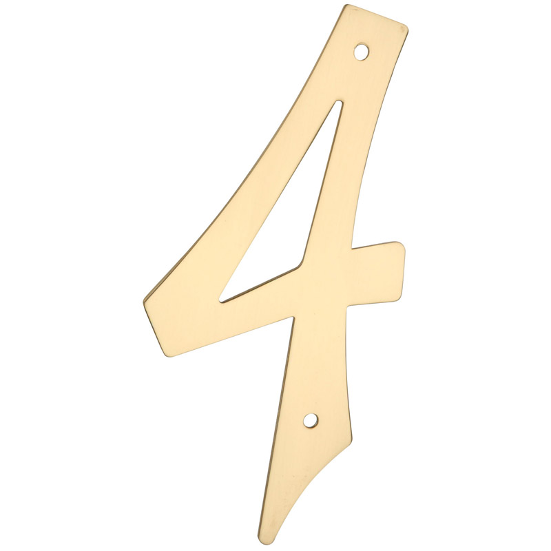 National Hardware 4 in. Gold Brass Number 4 Mounting Screws 1 pk