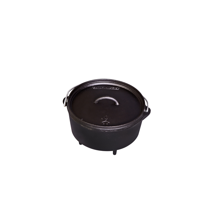 Ace Camp Chef Classic Deep Cast Iron Dutch Oven 5 qt. Black Gorhams