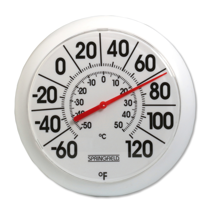 Taylor Precision Products 90116 termómetro de exterior/interior, 9  pulgadas, Plástico, Blanco, 1