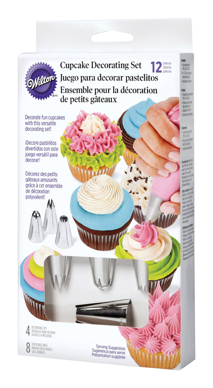 Wilton Cupcake Decorating Set, 12-Piece Decorating Tip Set — Cake and Candy  Supply