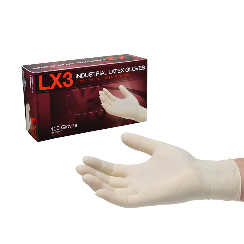 Kinco Nitrile Disposable Gloves X-Large Black Powder Free 40