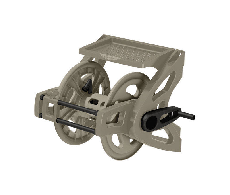 Ace Suncast Slide Trak 175 ft. Wall Mount Hose Handler Taupe Hose Reel