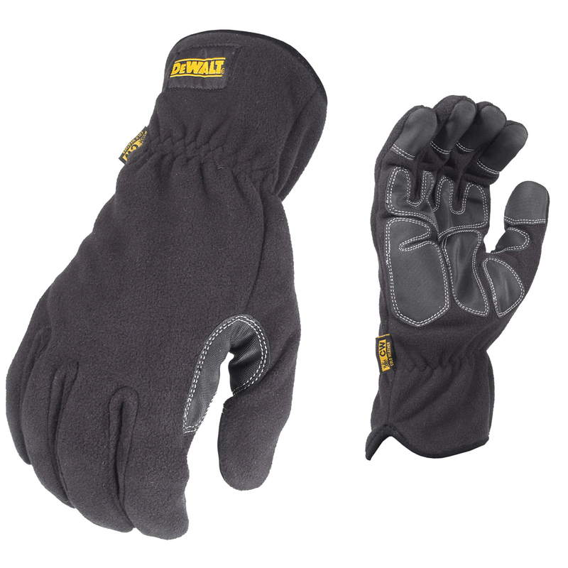 DEWALT Large Black Synthetic Leather Gloves, (1-Pair) in the Work Gloves  department at