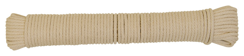 Wellington Premium 7/32 in. Dia. x 200 ft. L Natural Braided Cotton  Clothesline Rope