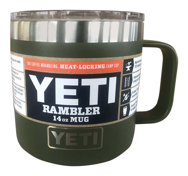 YETI Rambler 14 Oz Mug in Camp Green