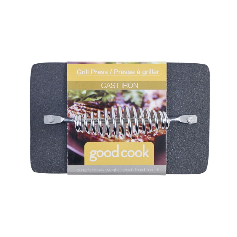 Good Cook Cast Iron Grill Press 1