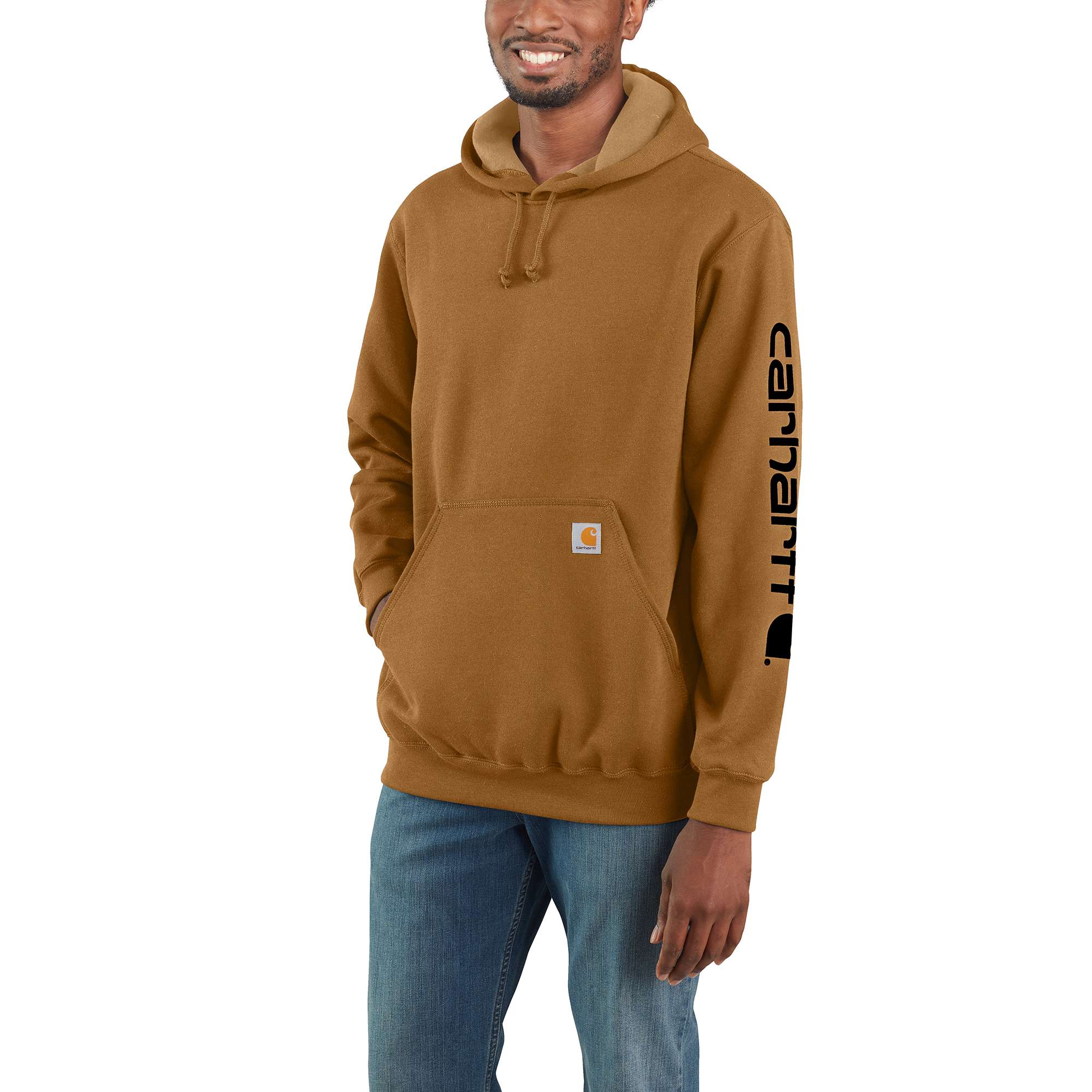 Men's Carhartt Loose Fit Midweight Logo Sleeve Graphic Hoodie