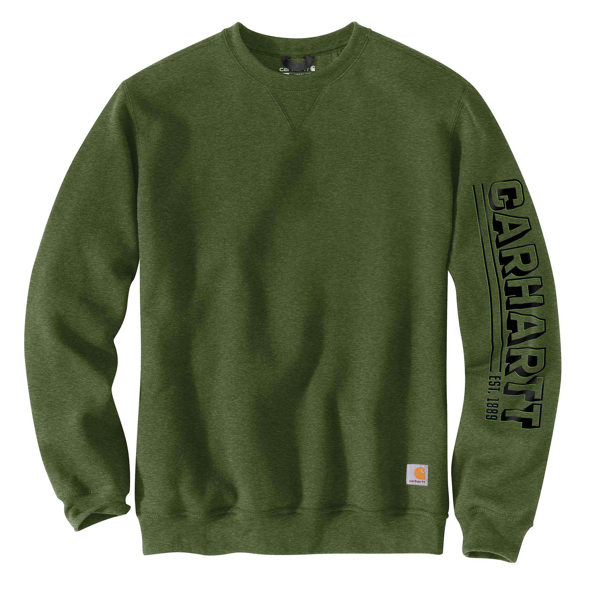 Relaxed Fit Graphic Crewneck Sweatshirt - Green