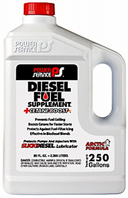 Power Service Diesel Fuel Supplement+Cetane Boost Diesel Fuel Anti-Gel,  80-oz.