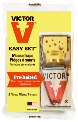 Tomcat 0360710 Pres/Set Mouse Trap 2 Pack: Mouse & Rat Traps