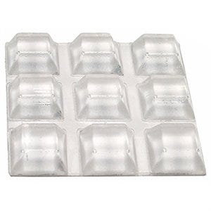 Non-Skid Foam Pads, Self-Adhesive, Black, 1/2 x 2.5-In., 6-Pk.