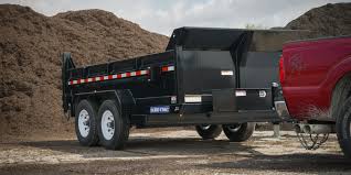 *Ramps Extra* Black Dump Trailer (2.5 Yards) 8,000lbs 2-5/16" Ball