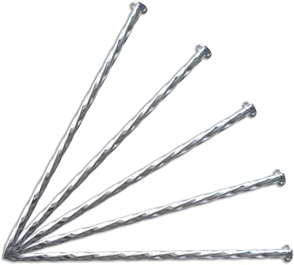 Spiral Steel Landscaping Spikes, Box of 250 Spikes by SRW