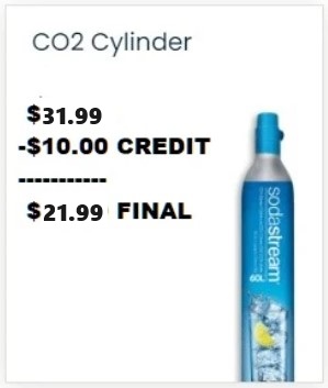 2025 SodaStream 60L CO2 Cylinder Lightweight Aluminum Carbonator Sealed  811369001221