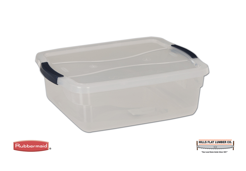  Rubbermaid Cleverstore Clear 30 Qt/7.5 Gal, Pack of 6