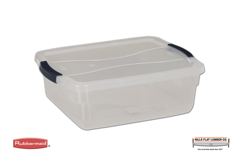 Rubbermaid Cleverstore (6) 30 Qt & (12) 6 Qt Plastic Storage Tote