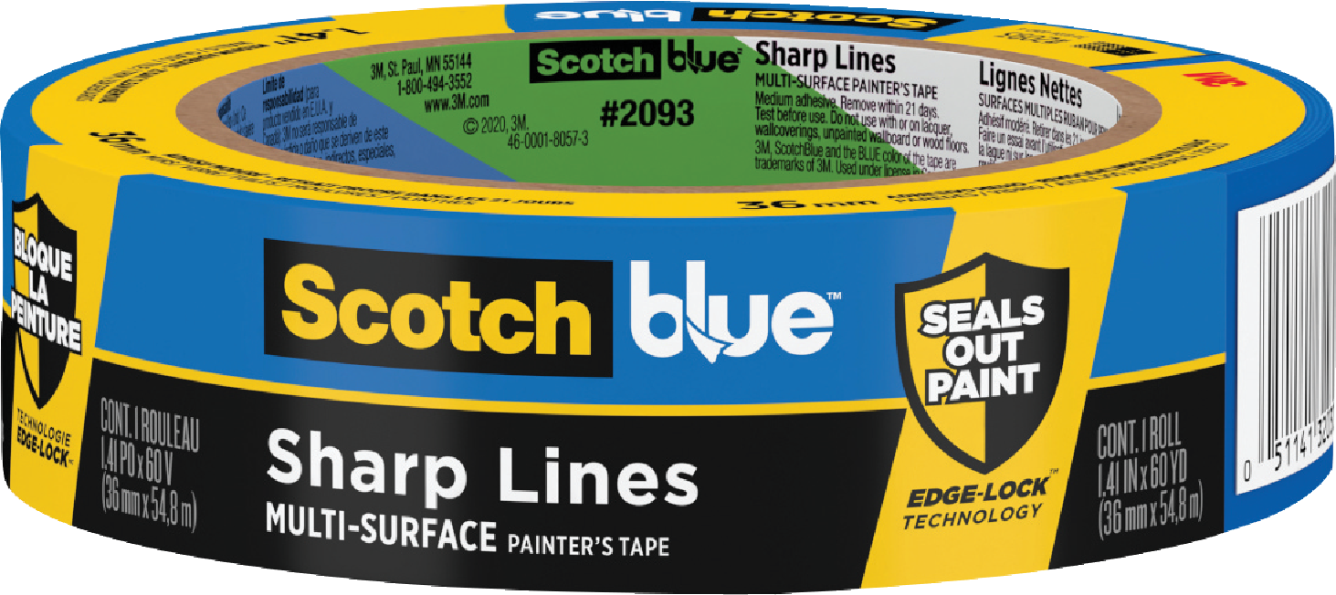 ScotchBlue 2097-36ec Exterior Painter's Tape, Blue, 1.41 x 45 yd