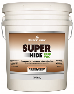 SUPERHIDE ZERO LOW SHEEN -WHITE, 5 GALLON