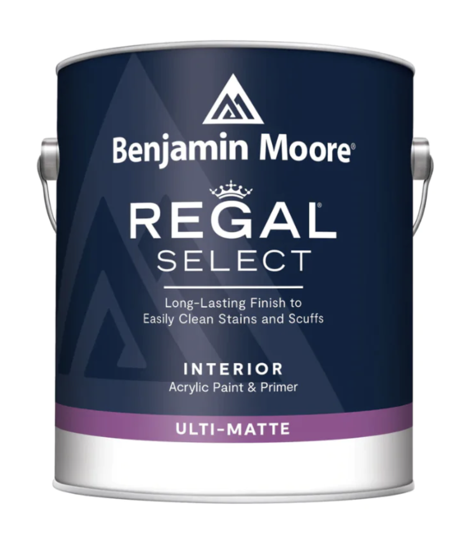 Benjamin Moore Regal Select Interior Paint, Matte Finish, 1 Gallon, 1X Base