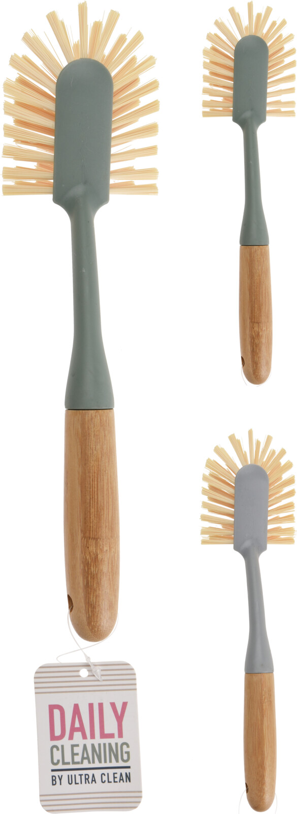 DISHWASH BRUSH PP WITH BAMBOO