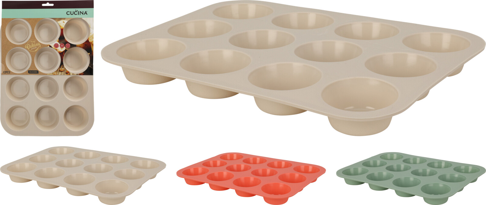 MUFFIN FORM SILICONE 33X25CM