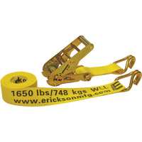 2 In. X 15 Ft. Heavy-duty Ratchet Strap With J-hooks - 5000 Lb Strength