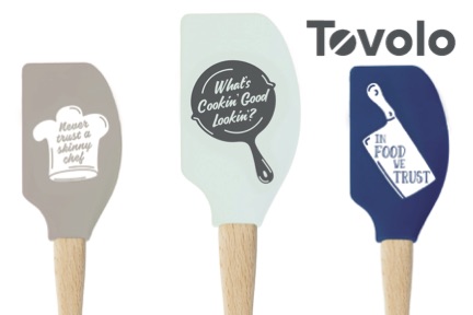 Tovolo SPATULART Wood Handled Minispatula Cupcake, 2 pcs