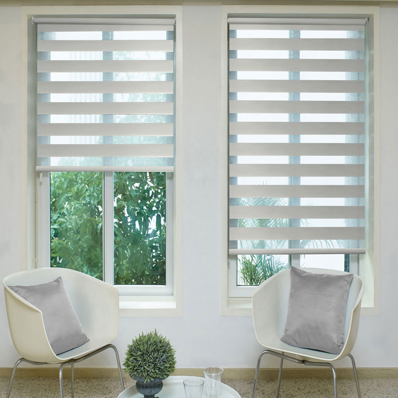 ZEBRA ROLLER BLIND - JASPER WHITE - 160CMX180CM