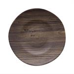 NATURAL - TEAK MELAMINE PLATE - 8-7/8" - ROUND