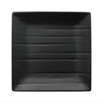 BLACK SATIN MELAMINE - SQUARE PLATE - 8-7/8"