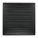 BLACK SATIN - MELAMINE - SQUARE PLATE - 10-3/4"