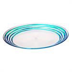 11" DINNER PLATE SWIRL - BLUE - ACRYLIC