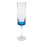 OVAL HALO - CHAMPAGNE FLUTE - BLUE - ACYRLIC