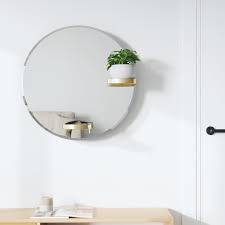 PERCH MIRROR - 24" - BRASS