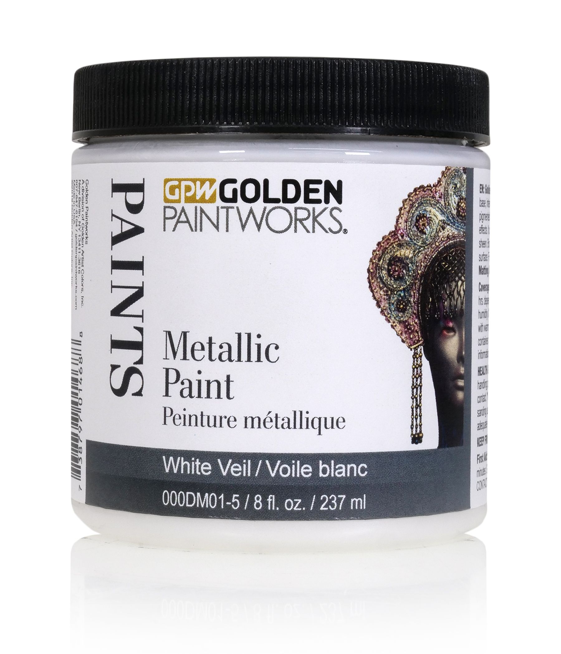 WHITE VEIL - 8OZ JAR - GOLDEN PAINTWORKS - METALLIC