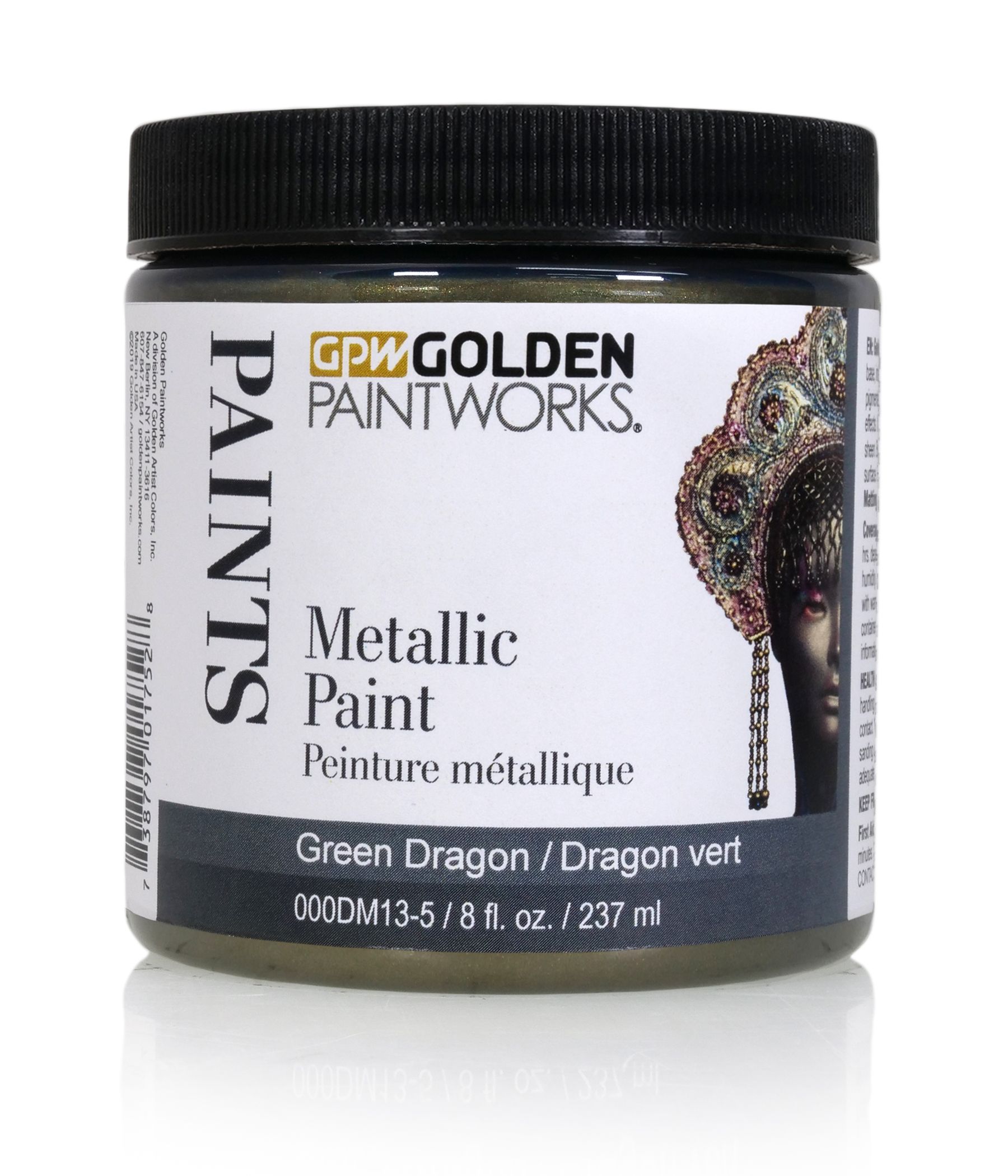 GREEN DRAGON - 8OZ JAR - GOLDEN PAINTWORKS - METALLIC