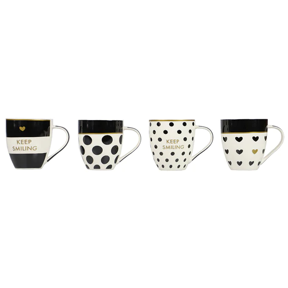 17OZ MUGS HEART DOT