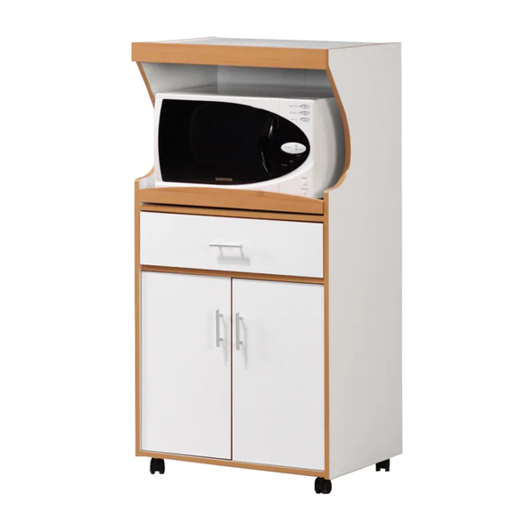 MICROWAVE CART SML WHT