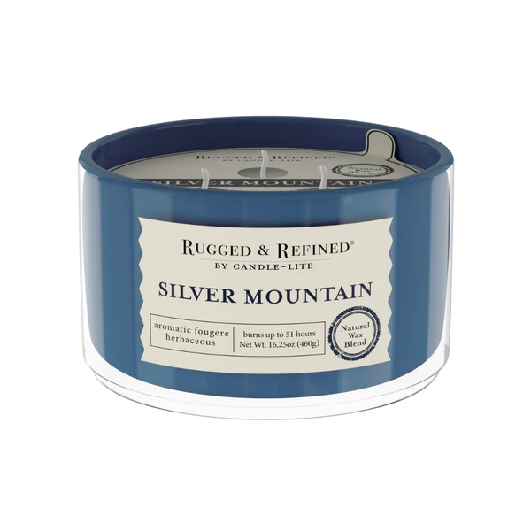 16.24OZ - SILVER MOUNTAIN - RUGGED & REFINED BY CANDLE-LITE
