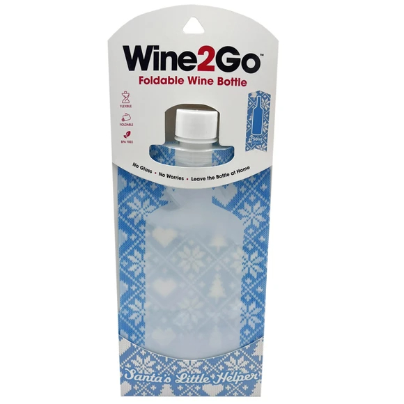 WINE 2 GO FOLDABLE WINE BOTTLE