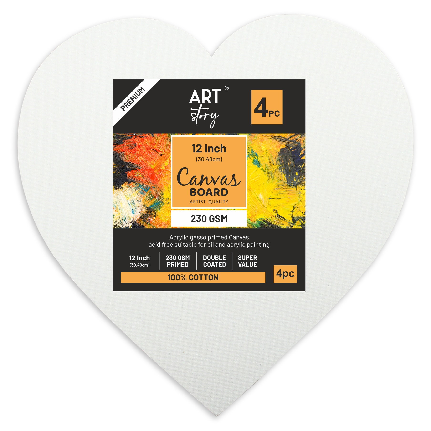 HEART CANVAS BOARD