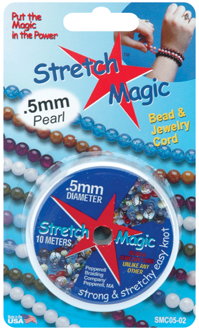 Pepperell Braiding SMC-1-5 Stretch Magic Bead & Jewelry Cord .5mm 10 Meters/Pkg