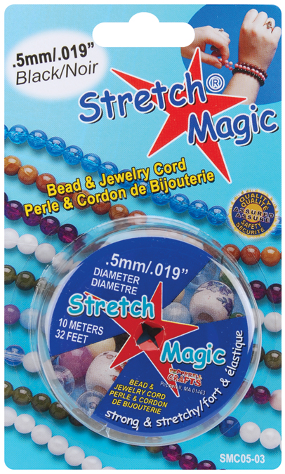 Pepperell Braiding SMC-1-5 Stretch Magic Bead & Jewelry Cord .5mm 10 Meters/Pkg