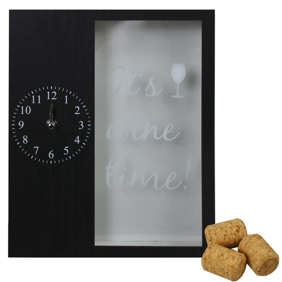 WINE CORK SAVER W/CLOCK