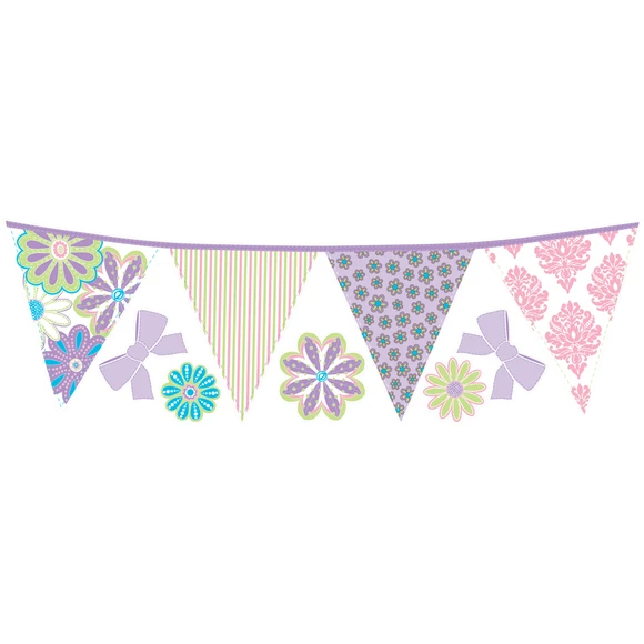 2.06 in. x 2.06 in.- Patchwork Daisy Stripes Wall Decal