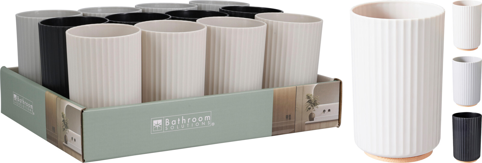 MUG PP WITH BAMBOO 3ASS CLRS